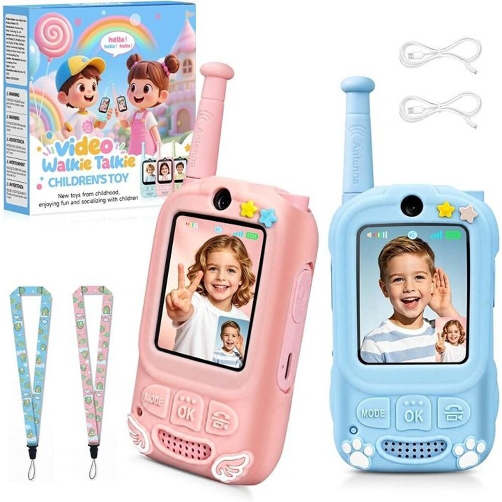 Kidscam Video Walkie Talkies for Kids, 2 Pack